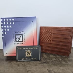 Stone Mountain Accessories Brown Leather Wallet